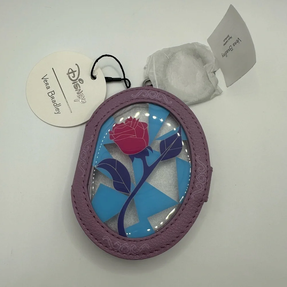Vera Bradley Disney Bag Charm Mirror Beauty and Beast NWT